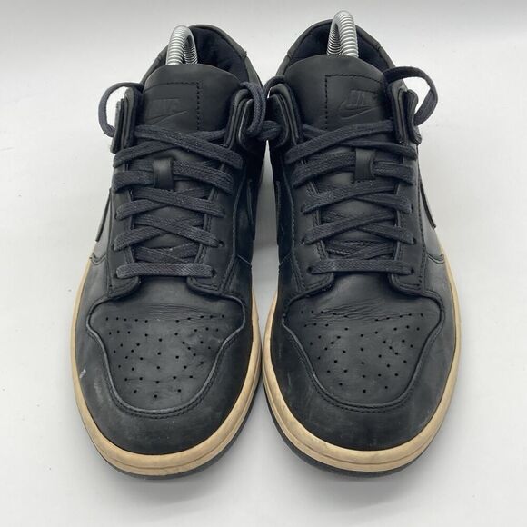 Mens Size 8 NikeLab Dunk Lux Low Black Thick Leather Skate Sneakers Shoes Rare - Picture 3 of 12